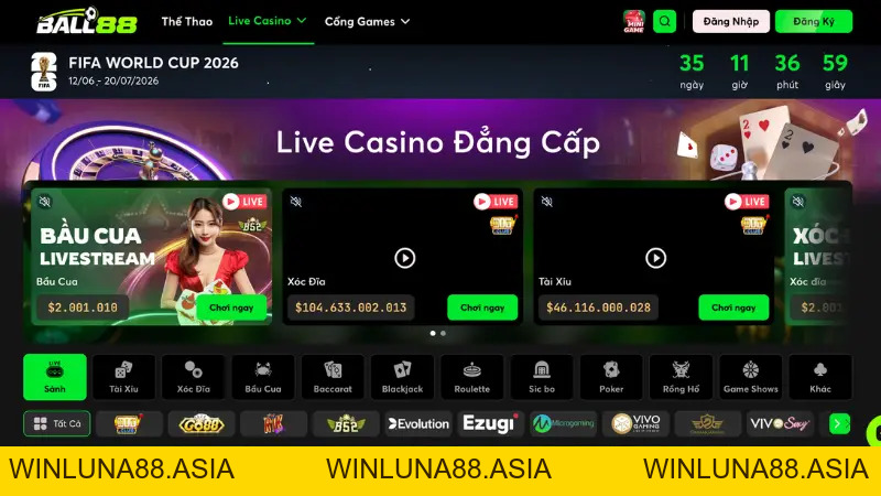 Ball88 - Nền Tảng Cá Cược Trực Tuyến Đẳng Cấp Châu Á - WINLUNA88